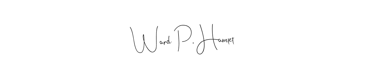 if you are searching for the best signature style for your name Ward P. Hamlet. so please give up your signature search. here we have designed multiple signature styles  using Andilay-7BmLP. Ward P. Hamlet signature style 4 images and pictures png