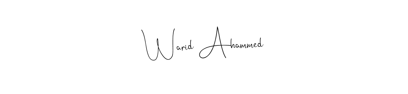Similarly Andilay-7BmLP is the best handwritten signature design. Signature creator online .You can use it as an online autograph creator for name Warid Ahammed. Warid Ahammed signature style 4 images and pictures png
