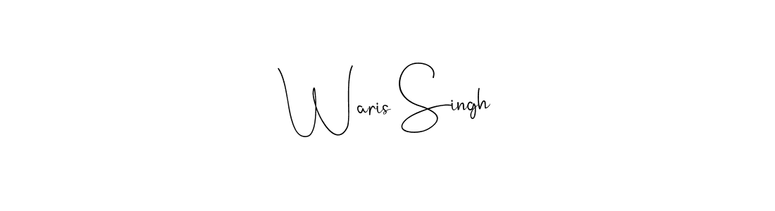 Similarly Andilay-7BmLP is the best handwritten signature design. Signature creator online .You can use it as an online autograph creator for name Waris Singh. Waris Singh signature style 4 images and pictures png