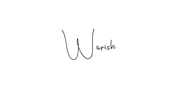 Best and Professional Signature Style for Warish. Andilay-7BmLP Best Signature Style Collection. Warish signature style 4 images and pictures png