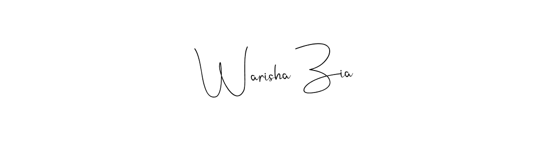Design your own signature with our free online signature maker. With this signature software, you can create a handwritten (Andilay-7BmLP) signature for name Warisha Zia. Warisha Zia signature style 4 images and pictures png