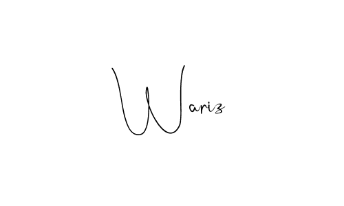 This is the best signature style for the Wariz name. Also you like these signature font (Andilay-7BmLP). Mix name signature. Wariz signature style 4 images and pictures png