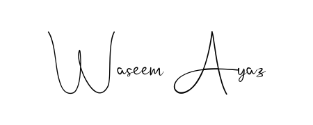 Get an exclusive digital autograph for Waseem Ayaz. The Andilay-7BmLP typeface captures the charm of real penmanship on paper. Waseem Ayaz signature style 4 images and pictures png