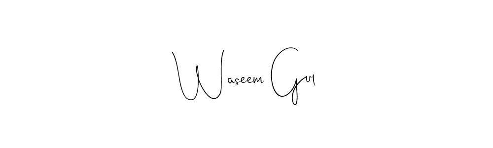 Also You can easily find your signature by using the search form. We will create Waseem Gul name handwritten signature images for you free of cost using Andilay-7BmLP sign style. Waseem Gul signature style 4 images and pictures png