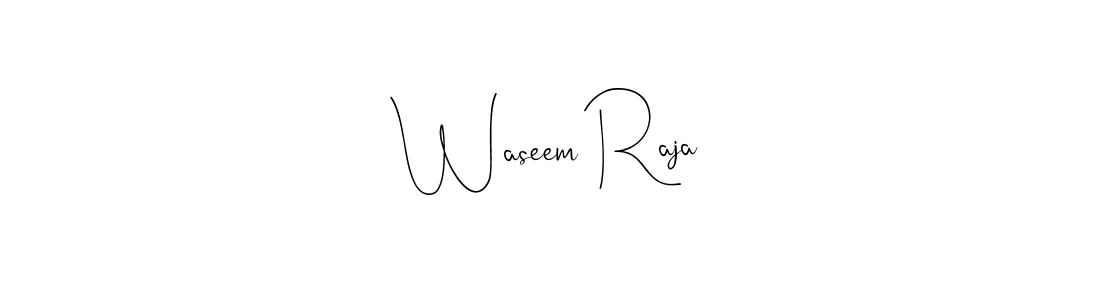 Design your own signature with our free online signature maker. With this signature software, you can create a handwritten (Andilay-7BmLP) signature for name Waseem Raja. Waseem Raja signature style 4 images and pictures png