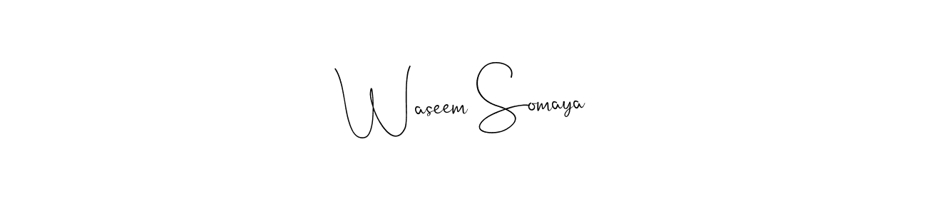 Once you've used our free online signature maker to create your best signature Andilay-7BmLP style, it's time to enjoy all of the benefits that Waseem Somaya name signing documents. Waseem Somaya signature style 4 images and pictures png