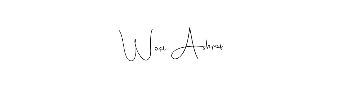 How to make Wasi Ashraf signature? Andilay-7BmLP is a professional autograph style. Create handwritten signature for Wasi Ashraf name. Wasi Ashraf signature style 4 images and pictures png