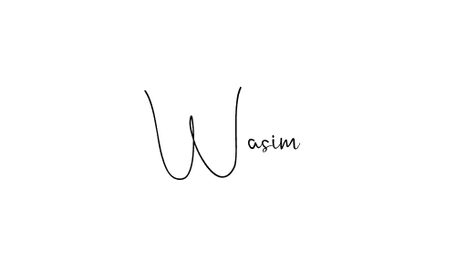 Design your own signature with our free online signature maker. With this signature software, you can create a handwritten (Andilay-7BmLP) signature for name Wasim. Wasim signature style 4 images and pictures png
