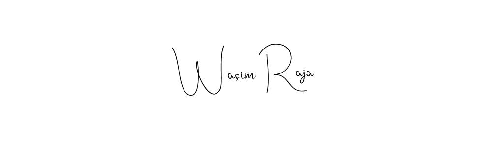 Wasim Raja stylish signature style. Best Handwritten Sign (Andilay-7BmLP) for my name. Handwritten Signature Collection Ideas for my name Wasim Raja. Wasim Raja signature style 4 images and pictures png