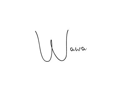 How to make Wawa name signature. Use Andilay-7BmLP style for creating short signs online. This is the latest handwritten sign. Wawa signature style 4 images and pictures png