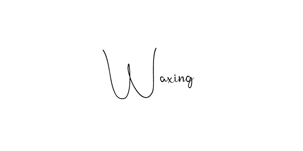 The best way (Andilay-7BmLP) to make a short signature is to pick only two or three words in your name. The name Waxing include a total of six letters. For converting this name. Waxing signature style 4 images and pictures png