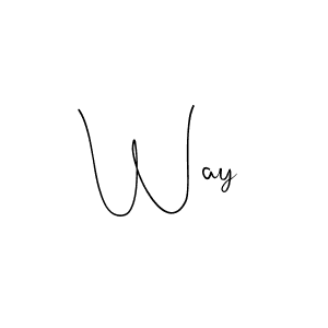 Create a beautiful signature design for name Way. With this signature (Andilay-7BmLP) fonts, you can make a handwritten signature for free. Way signature style 4 images and pictures png