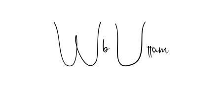 This is the best signature style for the Wb Uttam name. Also you like these signature font (Andilay-7BmLP). Mix name signature. Wb Uttam signature style 4 images and pictures png