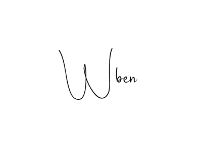 The best way (Andilay-7BmLP) to make a short signature is to pick only two or three words in your name. The name Wben include a total of six letters. For converting this name. Wben signature style 4 images and pictures png