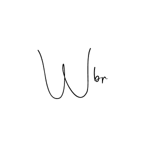 if you are searching for the best signature style for your name Wbr. so please give up your signature search. here we have designed multiple signature styles  using Andilay-7BmLP. Wbr signature style 4 images and pictures png