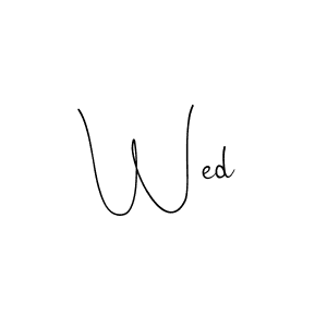 The best way (Andilay-7BmLP) to make a short signature is to pick only two or three words in your name. The name Wed include a total of six letters. For converting this name. Wed signature style 4 images and pictures png