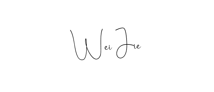 Make a beautiful signature design for name Wei Jie. Use this online signature maker to create a handwritten signature for free. Wei Jie signature style 4 images and pictures png