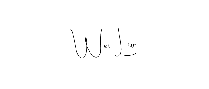Make a beautiful signature design for name Wei Liu. Use this online signature maker to create a handwritten signature for free. Wei Liu signature style 4 images and pictures png