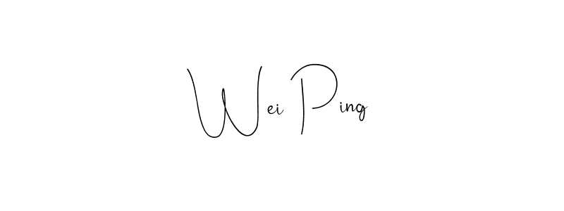 It looks lik you need a new signature style for name Wei Ping. Design unique handwritten (Andilay-7BmLP) signature with our free signature maker in just a few clicks. Wei Ping signature style 4 images and pictures png