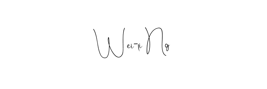 Make a beautiful signature design for name Wei-li Ng. Use this online signature maker to create a handwritten signature for free. Wei-li Ng signature style 4 images and pictures png