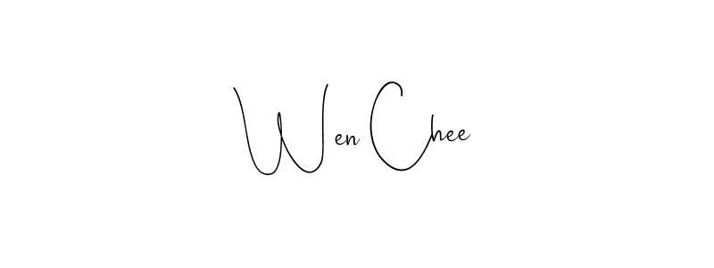 The best way (Andilay-7BmLP) to make a short signature is to pick only two or three words in your name. The name Wen Chee include a total of six letters. For converting this name. Wen Chee signature style 4 images and pictures png