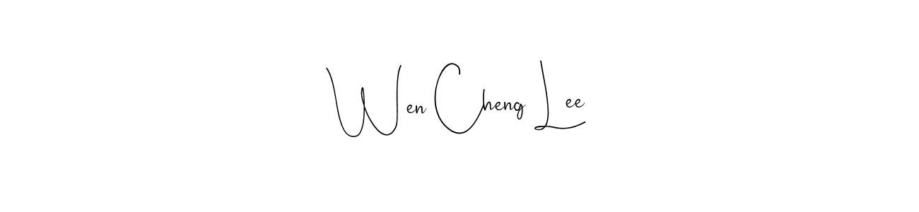 Use a signature maker to create a handwritten signature online. With this signature software, you can design (Andilay-7BmLP) your own signature for name Wen Cheng Lee. Wen Cheng Lee signature style 4 images and pictures png