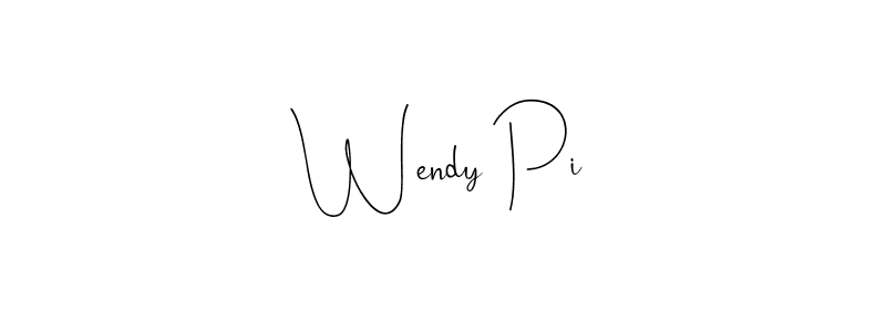 How to make Wendy Pi signature? Andilay-7BmLP is a professional autograph style. Create handwritten signature for Wendy Pi name. Wendy Pi signature style 4 images and pictures png