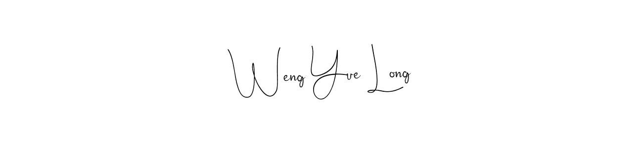 Use a signature maker to create a handwritten signature online. With this signature software, you can design (Andilay-7BmLP) your own signature for name Weng Yue Long. Weng Yue Long signature style 4 images and pictures png