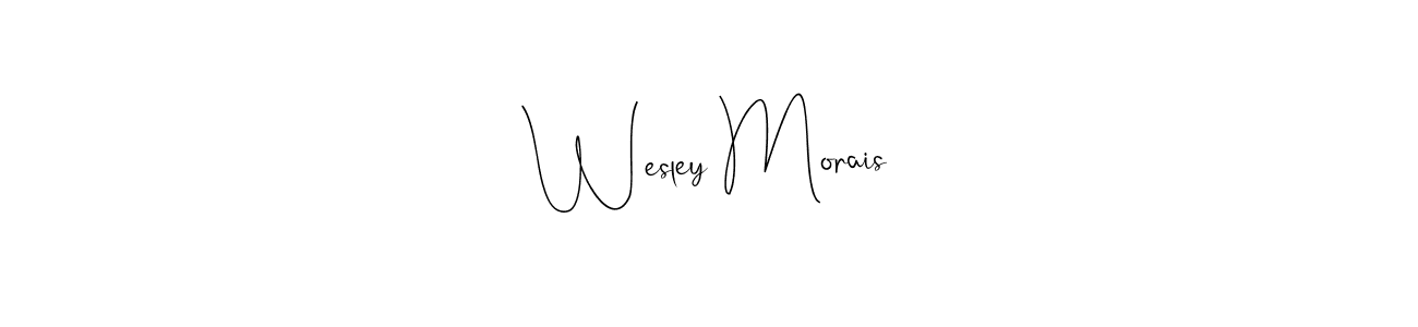 You can use this online signature creator to create a handwritten signature for the name Wesley Morais. This is the best online autograph maker. Wesley Morais signature style 4 images and pictures png