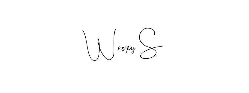 Create a beautiful signature design for name Wesley S. With this signature (Andilay-7BmLP) fonts, you can make a handwritten signature for free. Wesley S signature style 4 images and pictures png