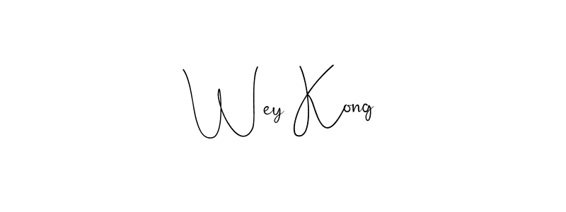 You should practise on your own different ways (Andilay-7BmLP) to write your name (Wey Kong) in signature. don't let someone else do it for you. Wey Kong signature style 4 images and pictures png