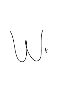 How to make Wf name signature. Use Andilay-7BmLP style for creating short signs online. This is the latest handwritten sign. Wf signature style 4 images and pictures png