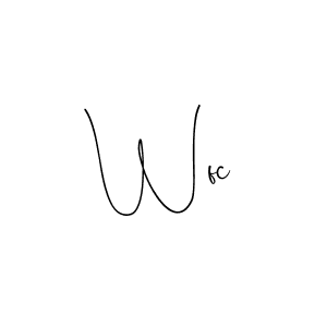 Best and Professional Signature Style for Wfc. Andilay-7BmLP Best Signature Style Collection. Wfc signature style 4 images and pictures png