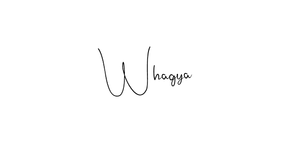 The best way (Andilay-7BmLP) to make a short signature is to pick only two or three words in your name. The name Whagya include a total of six letters. For converting this name. Whagya signature style 4 images and pictures png