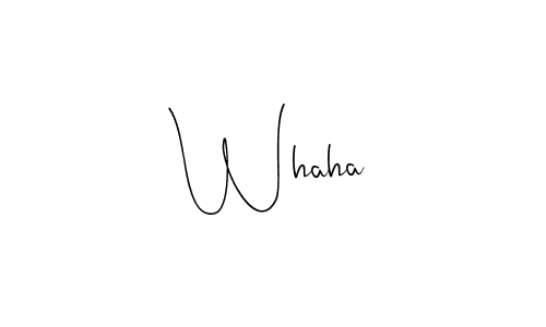 How to Draw Whaha signature style? Andilay-7BmLP is a latest design signature styles for name Whaha. Whaha signature style 4 images and pictures png