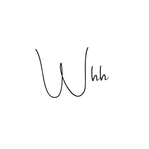How to make Whh signature? Andilay-7BmLP is a professional autograph style. Create handwritten signature for Whh name. Whh signature style 4 images and pictures png