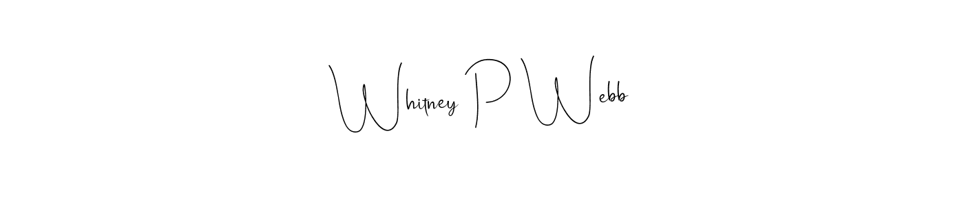 Use a signature maker to create a handwritten signature online. With this signature software, you can design (Andilay-7BmLP) your own signature for name Whitney P Webb. Whitney P Webb signature style 4 images and pictures png