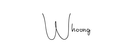 Upgrade your professional image with Whoong signature created with Andilay-7BmLP font. Fast, free, and watermark-free download. Whoong signature style 4 images and pictures png