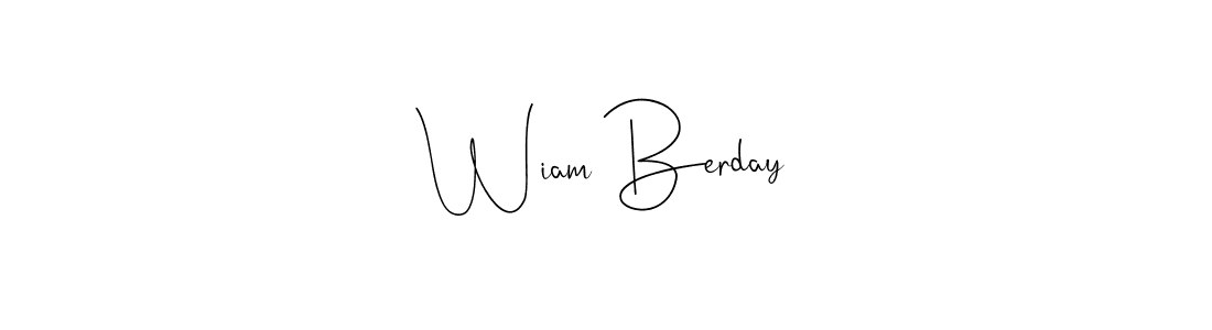 Check out images of Autograph of Wiam Berday name. Actor Wiam Berday Signature Style. Andilay-7BmLP is a professional sign style online. Wiam Berday signature style 4 images and pictures png