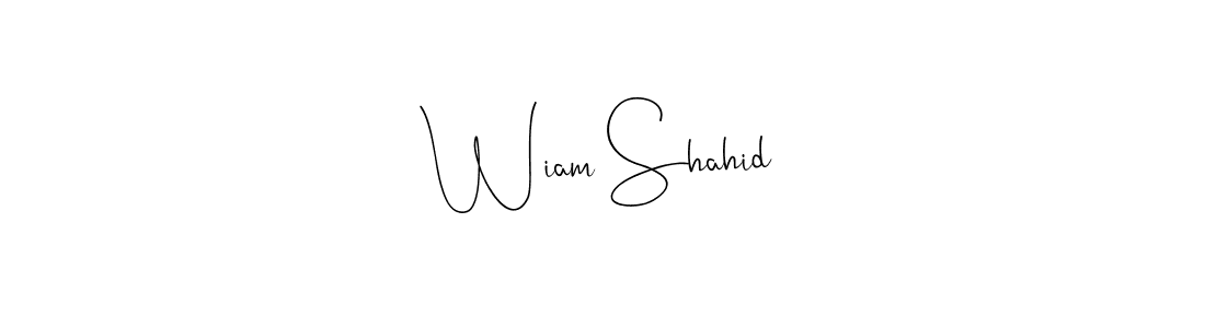 Once you've used our free online signature maker to create your best signature Andilay-7BmLP style, it's time to enjoy all of the benefits that Wiam Shahid name signing documents. Wiam Shahid signature style 4 images and pictures png