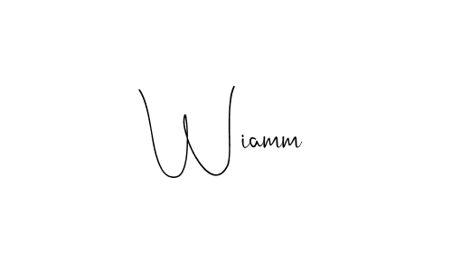 Best and Professional Signature Style for Wiamm. Andilay-7BmLP Best Signature Style Collection. Wiamm signature style 4 images and pictures png