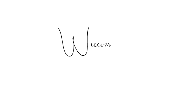 It looks lik you need a new signature style for name Wiccum. Design unique handwritten (Andilay-7BmLP) signature with our free signature maker in just a few clicks. Wiccum signature style 4 images and pictures png