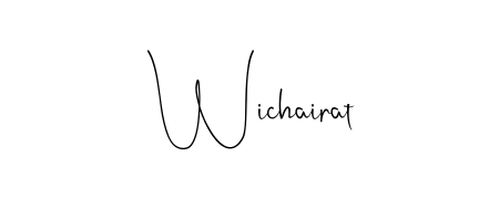 Discover the perfect balance of readability and style for Wichairat with Andilay-7BmLP font. Create your dream signature today. Wichairat signature style 4 images and pictures png