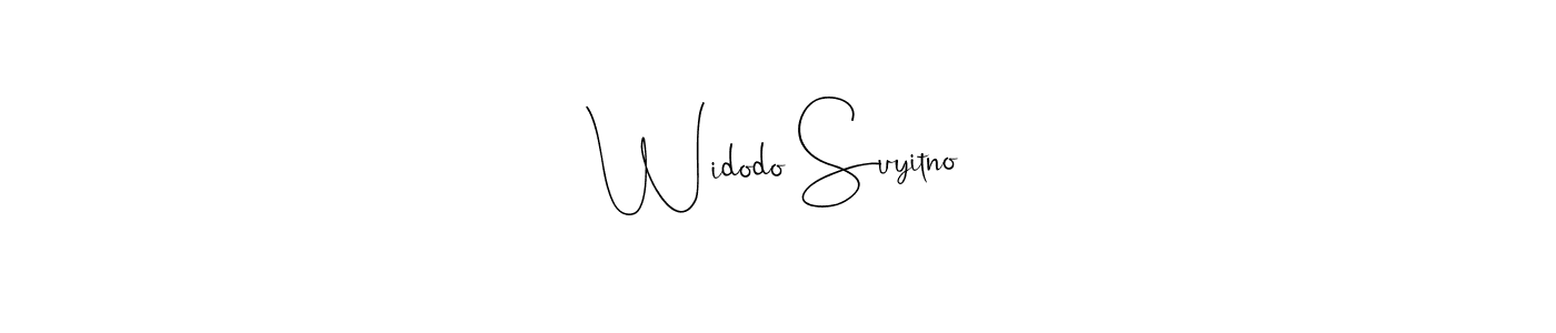 How to make Widodo Suyitno signature? Andilay-7BmLP is a professional autograph style. Create handwritten signature for Widodo Suyitno name. Widodo Suyitno signature style 4 images and pictures png