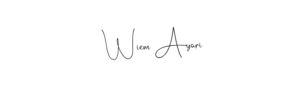 Best and Professional Signature Style for Wiem Ayari. Andilay-7BmLP Best Signature Style Collection. Wiem Ayari signature style 4 images and pictures png