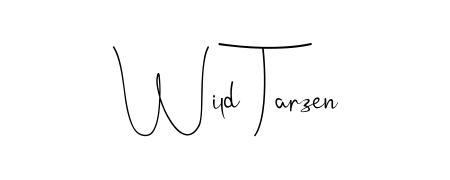 Practice writing Wild Tarzen with the flow of Andilay-7BmLP lettering. A fantastic source of inspiration for developing your personal signature style. Wild Tarzen signature style 4 images and pictures png