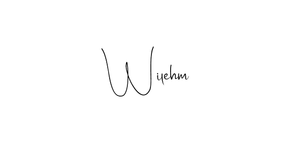 Wilehm stylish signature style. Best Handwritten Sign (Andilay-7BmLP) for my name. Handwritten Signature Collection Ideas for my name Wilehm. Wilehm signature style 4 images and pictures png
