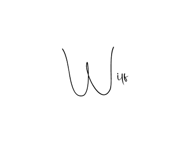 if you are searching for the best signature style for your name Wilf. so please give up your signature search. here we have designed multiple signature styles  using Andilay-7BmLP. Wilf signature style 4 images and pictures png