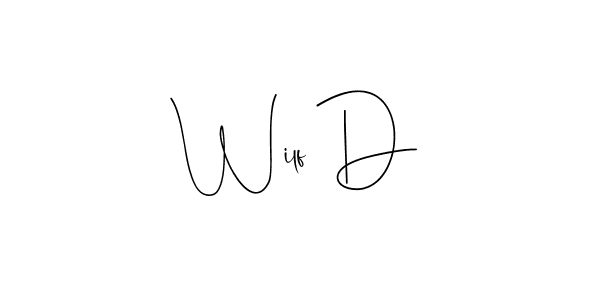 Make a beautiful signature design for name Wilf D. Use this online signature maker to create a handwritten signature for free. Wilf D signature style 4 images and pictures png