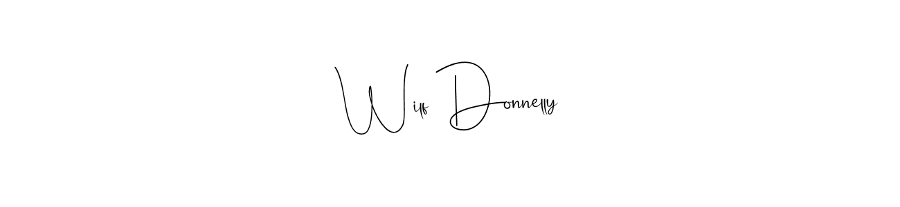 if you are searching for the best signature style for your name Wilf Donnelly. so please give up your signature search. here we have designed multiple signature styles  using Andilay-7BmLP. Wilf Donnelly signature style 4 images and pictures png